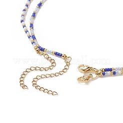 Set di collane di perline di semi di vetro e stella di conchiglia naturale in stile 2 pz 2 per donna&nbsp;NJEW-JN04245