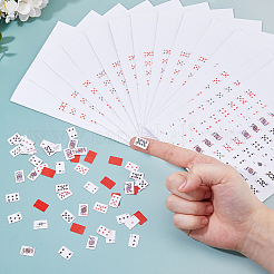 30 Stück Mini-Papierpoker&nbsp;AJEW-FH0006-32