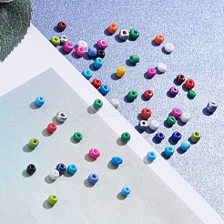 24 Farben Glas Saatperlen&nbsp;SEED-YW0001-01-4mm
