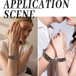 Lederarmbänder mit breiter Kordel und mehreren Strängen&nbsp;BJEW-WH20009-04