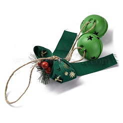 Weihnachtsthema Stoff Bowknot Anhänger Dekorationen&nbsp;HJEW-Q002-01C