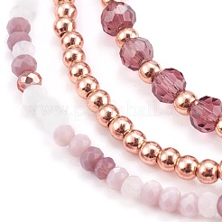 3pcs 3 styles ensembles de bracelets en perles extensibles&nbsp;BJEW-JB06053-02