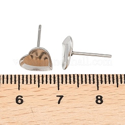 Anlaufgeschützte Cabochonfassungen für Ohrringe 304 Edelstahl Ohrstecker Rohlinge&nbsp;X-STAS-Q170-12