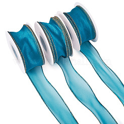 3 rollo de cintas de organza de poliéster&nbsp;SRIB-TA0001-26B