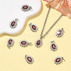 Pendentifs en laiton Shegrace sertis de micro-pavés de zircone cubique&nbsp;XGRQ2O803-446F-P