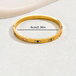 Braccialetti con cerniera in acciaio inossidabile con strass pavé per donna&nbsp;OZ6577