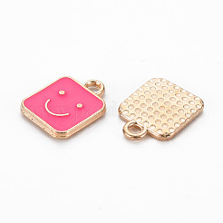 Legierung Emaille Anhänger / charms&nbsp;ENAM-T016-13-RS