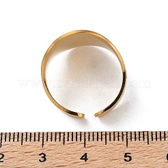 Verstellbare Manschettenringe aus 304 Edelstahl für Damen&nbsp;RJEW-L129-06G