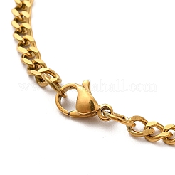 Collar con colgante de cruz de acero inoxidable 304 con árbol de la vida&nbsp;NJEW-M197-03G