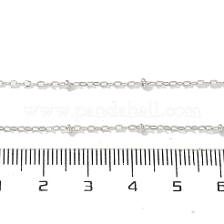 2 mm große Satellitenkettenhalsketten aus Messing mit Gestellbeschichtung für Damen und Herren&nbsp;MAK-L044-11P