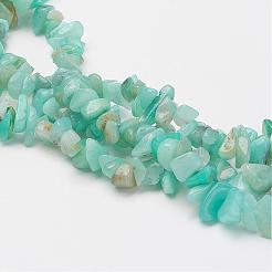 Natürliche amazonite multi-strand halsketten&nbsp;NJEW-JN01864-02