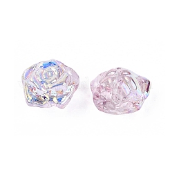 Chapelets de perles en verre transparent électrolytique&nbsp;EGLA-N056-02A-04