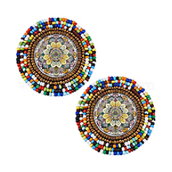 2 pezzo di tessuto non tessuto con ricamo ad ago&nbsp;PATC-PH0001-40A