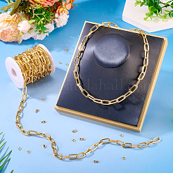 DIY-Kit zur Herstellung von Armbändern/Halsketten aus Aluminium-Büroklammerketten&nbsp;DIY-TA0012-91G