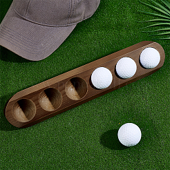 2 Stück 6-Loch-Golfball-Organizerständer aus Kiefernholz zur Wandmontage&nbsp;AJEW-PH0006-80