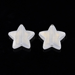 Undurchsichtiges Acryl mit Glitzerpulverperlen&nbsp;SACR-G024-15