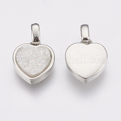 Natur druzy Achatanhänger&nbsp;KK-G343-15