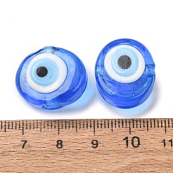 Hechos a mano de los abalorios del lampwork del ojo malvado&nbsp;LAMP-G168-02M