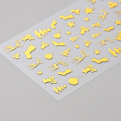 Selbstklebende festliche Weihnachtsaufkleber für Haustiere&nbsp;DIY-WH0349-80C-01