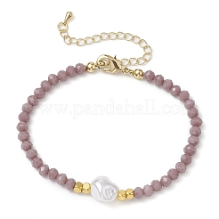 3 pz 3 colori braccialetti di perline di vetro set per le donne&nbsp;BJEW-JB11169