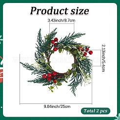 Weihnachtskranz aus PP-Kunststoff&nbsp;AJEW-WH20060-21