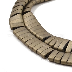 Fili di perline di ematite sintetica non magnetica satinata elettrolitica&nbsp;G-G089-A01-03