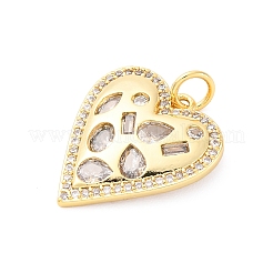 Ottone micro spianare pendenti zirconi&nbsp;KK-D325-58G-01