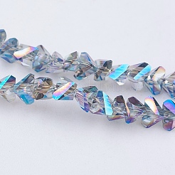 Chapelets de perles en verre électroplaqué&nbsp;EGLA-J145-4mm-FR03