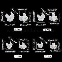 40 supporto per gancio a U in plastica PVC a 4 stili&nbsp;FIND-CA0005-29