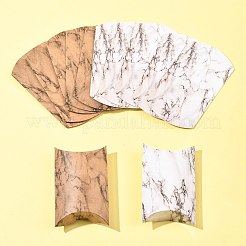 30 Stück 2 Stile Marmor bedruckte Papierkissen-Geschenkboxen&nbsp;CON-FS0001-21A
