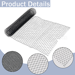 Schleier aus Polyester-Organza mit großem Augennetz&nbsp;DIY-WH0028-94A