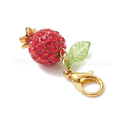 2 pendentif décoratif en strass en argile polymère&nbsp;HJEW-JM04472-01
