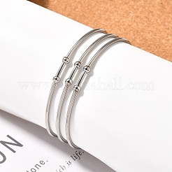 Anlaufbeständige Mode 304 Edelstahl Manschettenarmreifen Drehmomentarmreifen&nbsp;X-BJEW-H473-01P