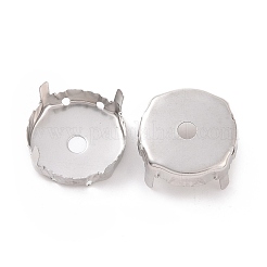 Montures de griffes en strass en acier inoxydable anti-ternissement&nbsp;STAS-L229-04B