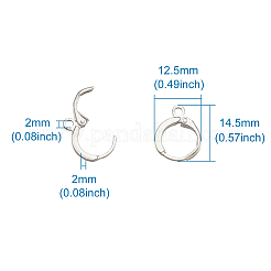 Ottone risultati hoop orecchino&nbsp;KK-TA0008-03-NF