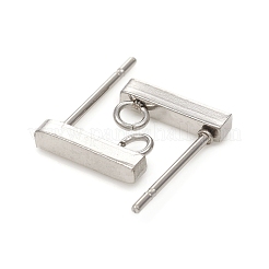 Boucles d'oreilles à tige en acier inoxydable 304&nbsp;STAS-G224-21P-03