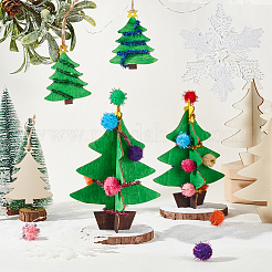 1 Beutel unfertige Weihnachtsbäume aus Holz&nbsp;WOOD-GA0002-01