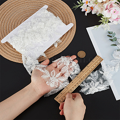 3 Yards Polyester mit Kunststoff mit Glasornament-Zubehör&nbsp;DIY-FG0006-16
