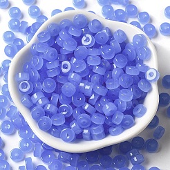 Nachahmung von Jadeglas-Saatperlen&nbsp;SEED-E001-J3x6mm-01