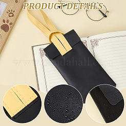 Estuches para gafas de imitación de cuero de PVC&nbsp;ABAG-CN0001-66A