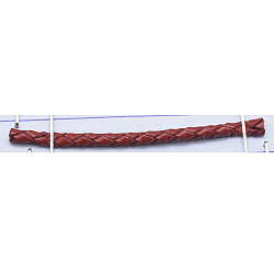 Geflochtenen Lederband, gefärbt, rot, 3 mm, 100 Yards / Bündel (300 Fuß / Bündel)