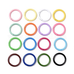 Spritzlackierte Federtorringe aus Legierung, runden Ring, Mischfarbe, 41x5 mm, Innendurchmesser: 31.5 mm