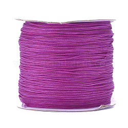 Nylon Thread, Nylon Jewelry Cord for Custom Woven Jewelry Making, Orchid, 0.6mm, about 142.16 yards(130m)/roll