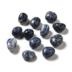Perles de jaspe tache bleue naturelle, pierre roulée, pierres de guérison, pour les cristaux de guérison reiki équilibrage des chakras, gemmes de remplissage de vase, pas de trous / non percés, pépites, 17~30x15~27x8~22mm