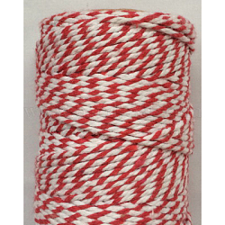 Makramee-Baumwollkordel, gedrehtes Baumwollseil, gefärbt, für das Handwerk, Geschenkpapier, Purpur, 2 mm, ca. 10.93 Yard (10m)/Rolle