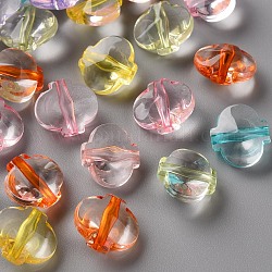 Perles en acrylique transparente, lanterne, couleur mixte, 12.5x14x7mm, Trou: 1.6mm, environ 876 pcs/500 g