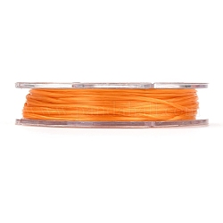 強い伸縮性のあるビーディング弾性糸  フラット弾性クリスタルストリング  オレンジ  0.8mm  約10.93ヤード（10m）/ロール