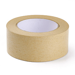 Writable Kraft Paper Tape, Eco-Friendly and Easy-to-Tear, for Masking, Sealing, Not Water-Activated, BurlyWood, 50mm, 10.93 Yard(10m)/roll