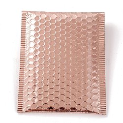 Bolsas de paquete de película mate, anuncio publicitario burbuja, sobres acolchados, Rectángulo, marrón rosado, 22.5x15x0.5 cm