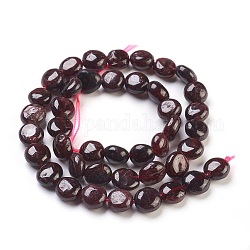 Natural Garnet Beads Strands, Tumbled Stone, Nuggets, 6~13x5~10x4~7mm, Hole: 0.8mm, about 42pcs/strand, 15.7 inch(40cm)